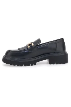 Schwarze Loafers mit Fransen 24179007-PITTARELLO CAPSULE New