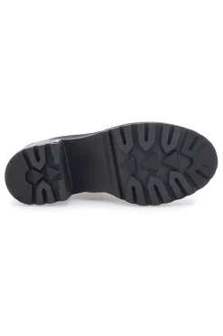 Schwarze Platform-Stiefeletten mit Stoffschaft 03-BETTYFLOWERS Hot
