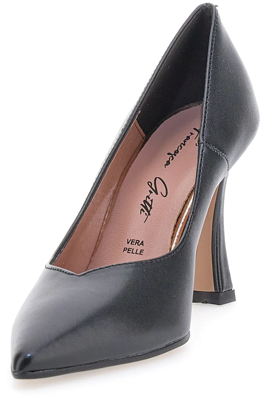 e Pumps aus echtem Leder mit Spool-Absatz 157-FRANCESCA GRITTI Sale