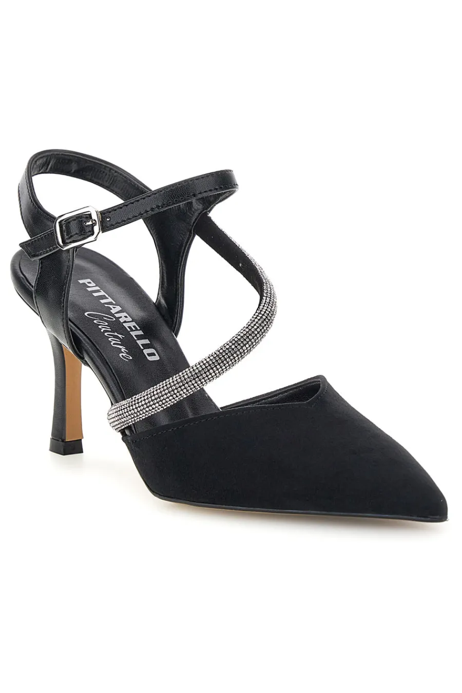 Schwarze Pumps mit Riemchen 65302-PITTARELLO COUTURE Best