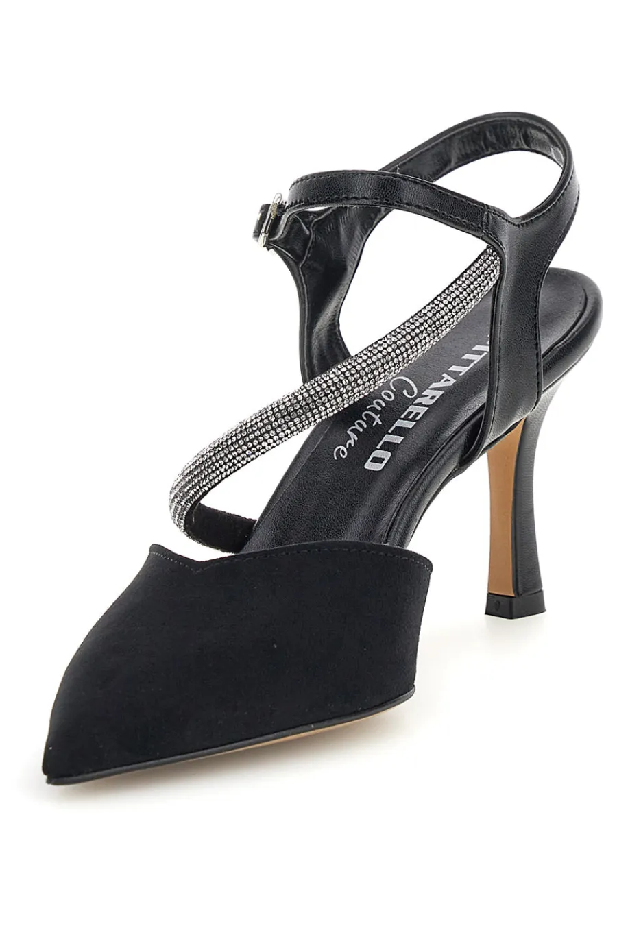Schwarze Pumps mit Riemchen 65302-PITTARELLO COUTURE Best