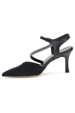Schwarze Pumps mit Riemchen 65302-PITTARELLO COUTURE Best