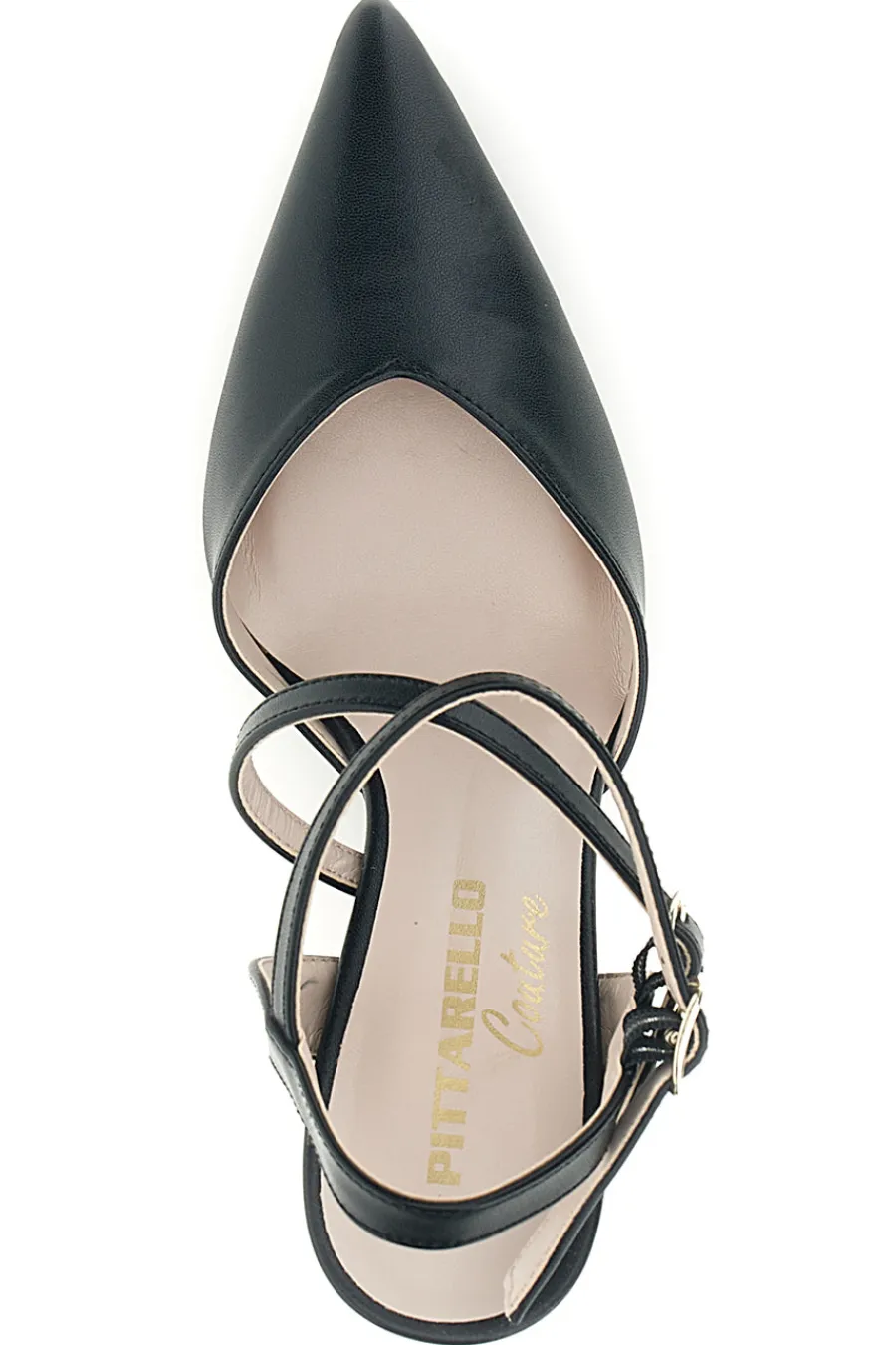 Schwarze Pumps mit Riemen 3811S-PITTARELLO COUTURE New