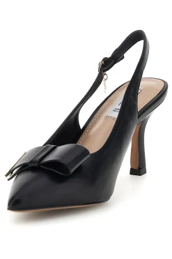 Schwarze Pumps mit Riemen und Metallic-Detail Ferre F030-FERRE' Clearance