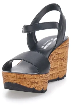 e Sandalen mit Obermaterial aus Leder und Keilabsatz 34723002-PITTARELLO Sale