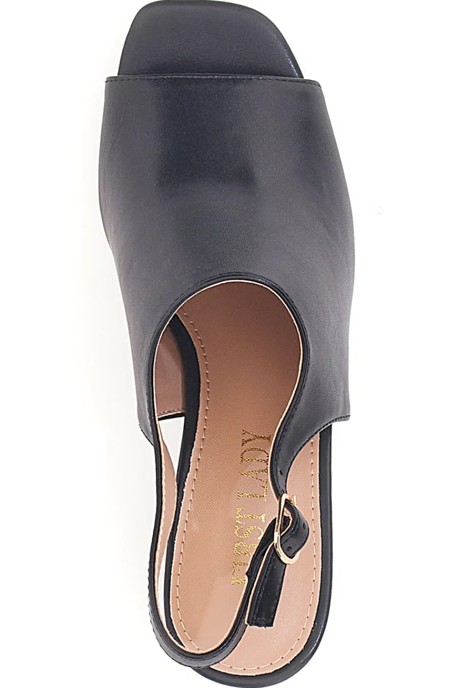 e Sandalen mit Riemen hinten und Öffnung vorne P545-FIRST LADY Sale