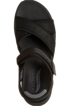 Schwarze Sandalen mit verstellbaren Kreuzriemen ARCH FIT 2.0 SANDAL FEELIN' BRIGHT-SKECHERS Discount