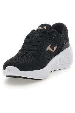 Schwarze Sneakers mit goldenen Details C Dama Lady 2501-JOMA Outlet
