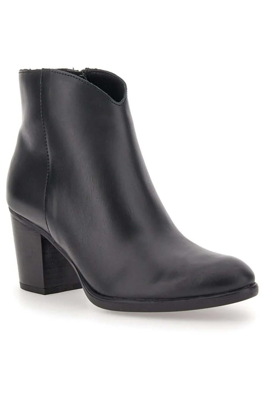 e Stiefeletten aus echtem Leder mit Blockabsatz 4566400-PITTARELLO GLAM New