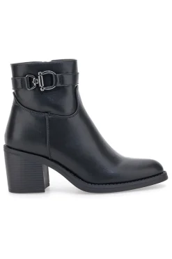 Schwarze Stiefeletten mit Absatz und Gürtel-Detail BT24186003-PITTARELLO CAPSULE Hot