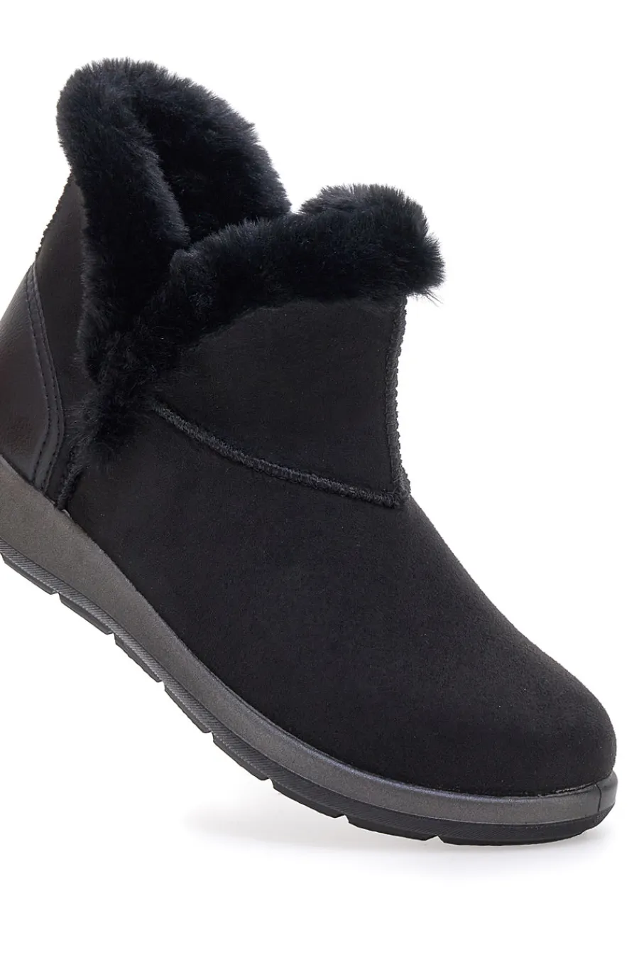 e Stiefeletten mit Fellfutter und flexibler Sohle 71 WG-INBLU