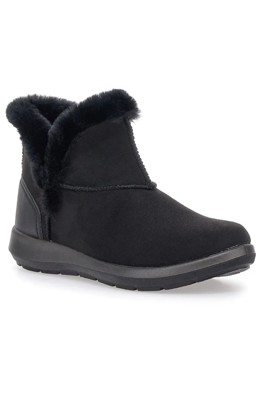 e Stiefeletten mit Fellfutter und flexibler Sohle 71 WG-INBLU
