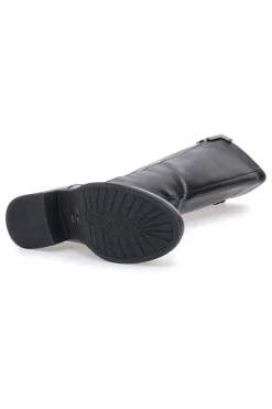 e Stiefel mit metallischen Einsätzen und niedrigem Absatz I256-ENERGY