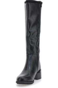 e Stiefel mit niedrigem Absatz und seitlichem Logo SV0183-GMV Online