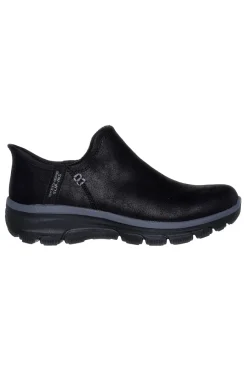 Schwarze, wasserdichte Slipper mit Memory-Schaum von Easy Going Modern Hour-SKECHERS Best