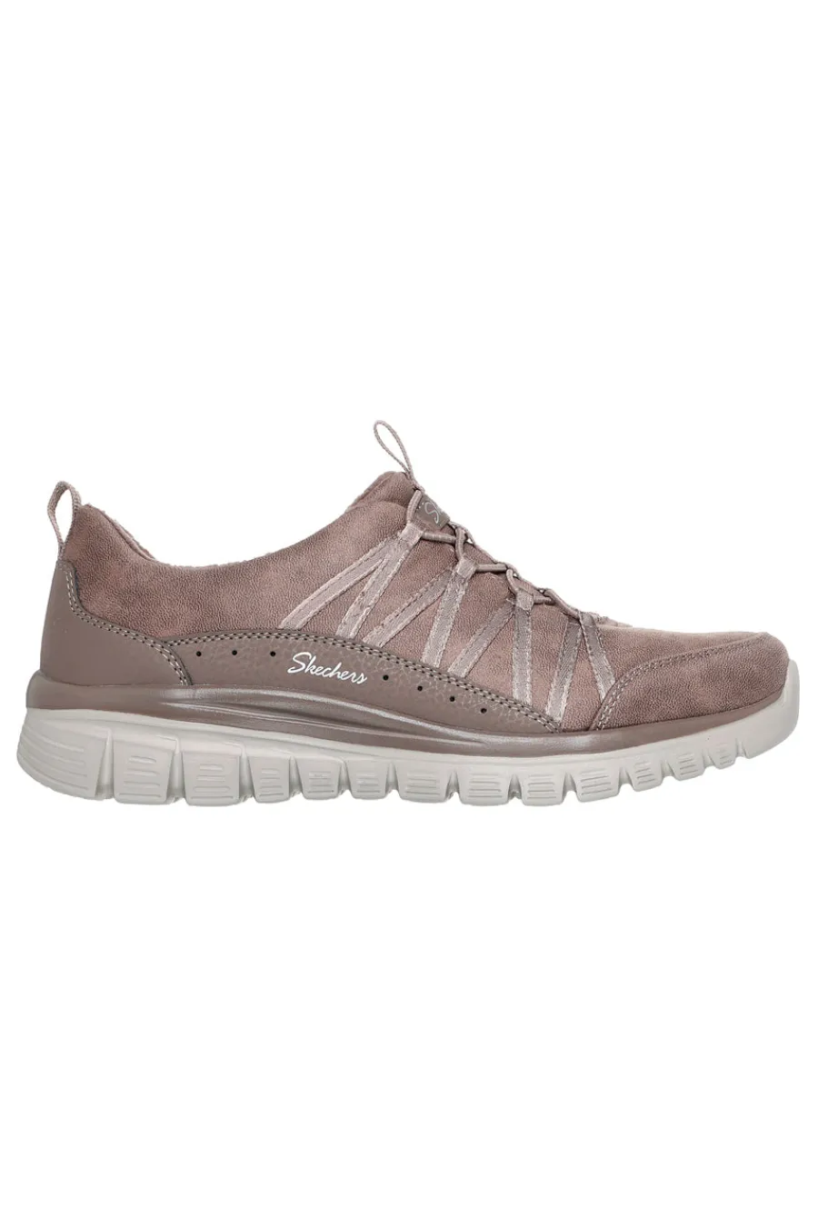 Graceful Cozy Hug – waschbare Sneaker aus veganem Memory-Schaum in Taupe-SKECHERS Outlet