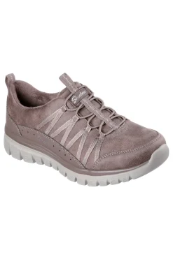 Graceful Cozy Hug – waschbare Sneaker aus veganem Memory-Schaum in Taupe-SKECHERS Outlet