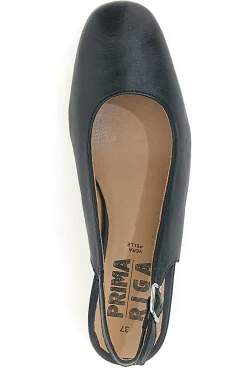 Slingback nere in vera pelle con tacco basso 21684LIDY-PRIMA RIGA Hot