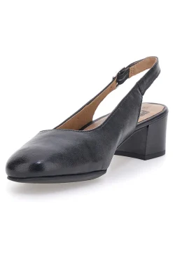 Slingback nere in vera pelle con tacco basso 21684LIDY-PRIMA RIGA Hot