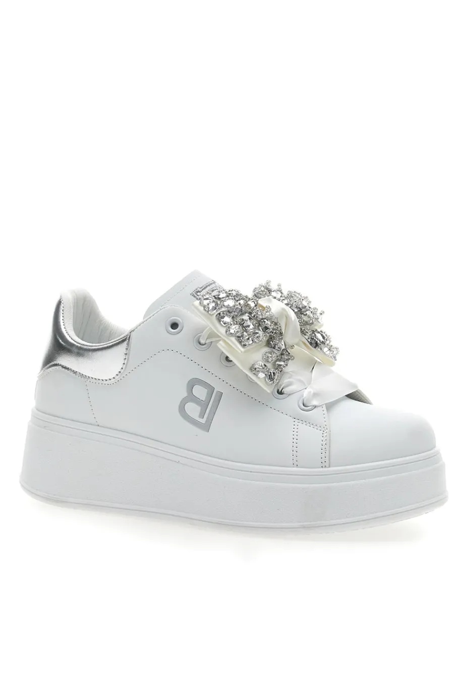 Sneaker Bianche Con Fiocco 8929-LAURA BIAGIOTTI New