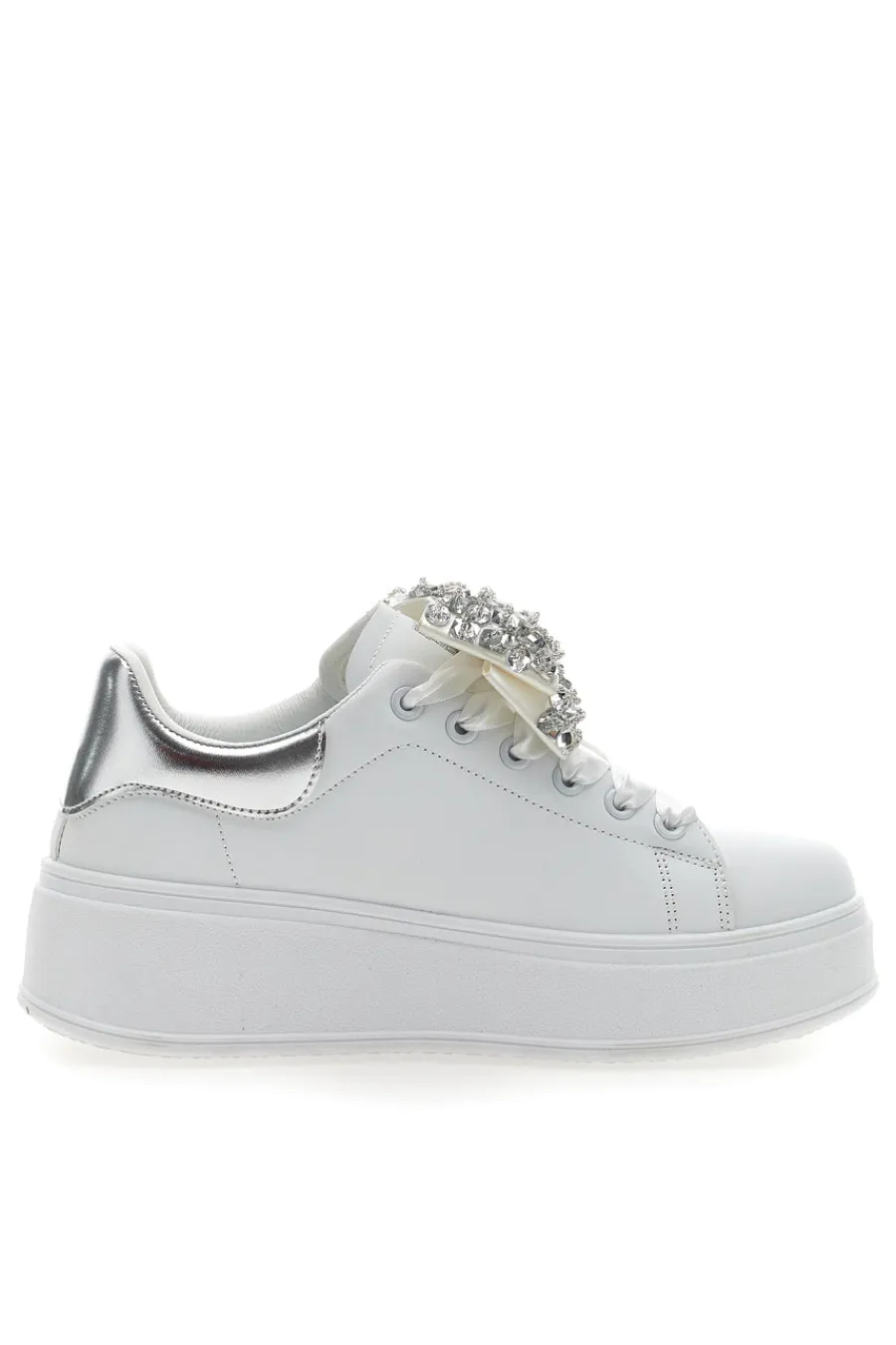 Sneaker Bianche Con Fiocco 8929-LAURA BIAGIOTTI New
