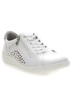 Sneaker da donna bianca traforata 67172470307F-RELIFE Outlet