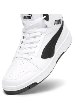Sneakers alte bianche con dettagli neri Rebound V6 Puma