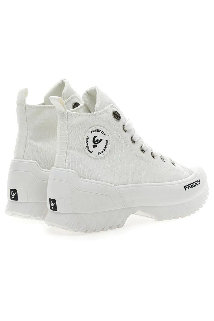 Sneakers Alte Bianche con Platform FY7602-FREDDY Outlet