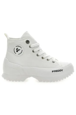 Sneakers Alte Bianche con Platform FY7602-FREDDY Outlet