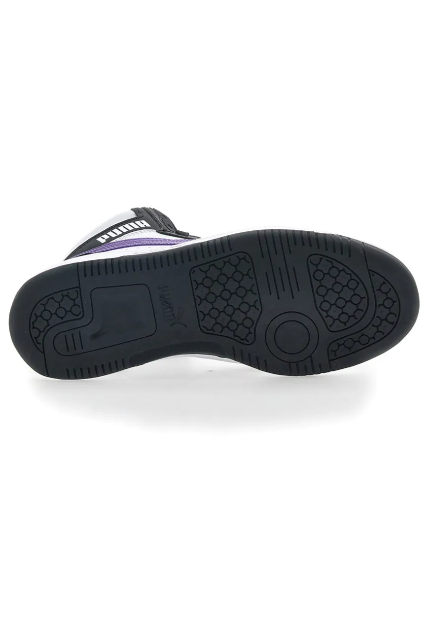Sneakers Alte Bianche e Nere da Ragazzi Puma Rebound V6 Mid Deep Dive JR