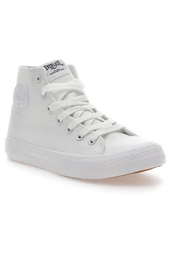 Sneakers Alte in Tela Bianche 238-EVERLAST