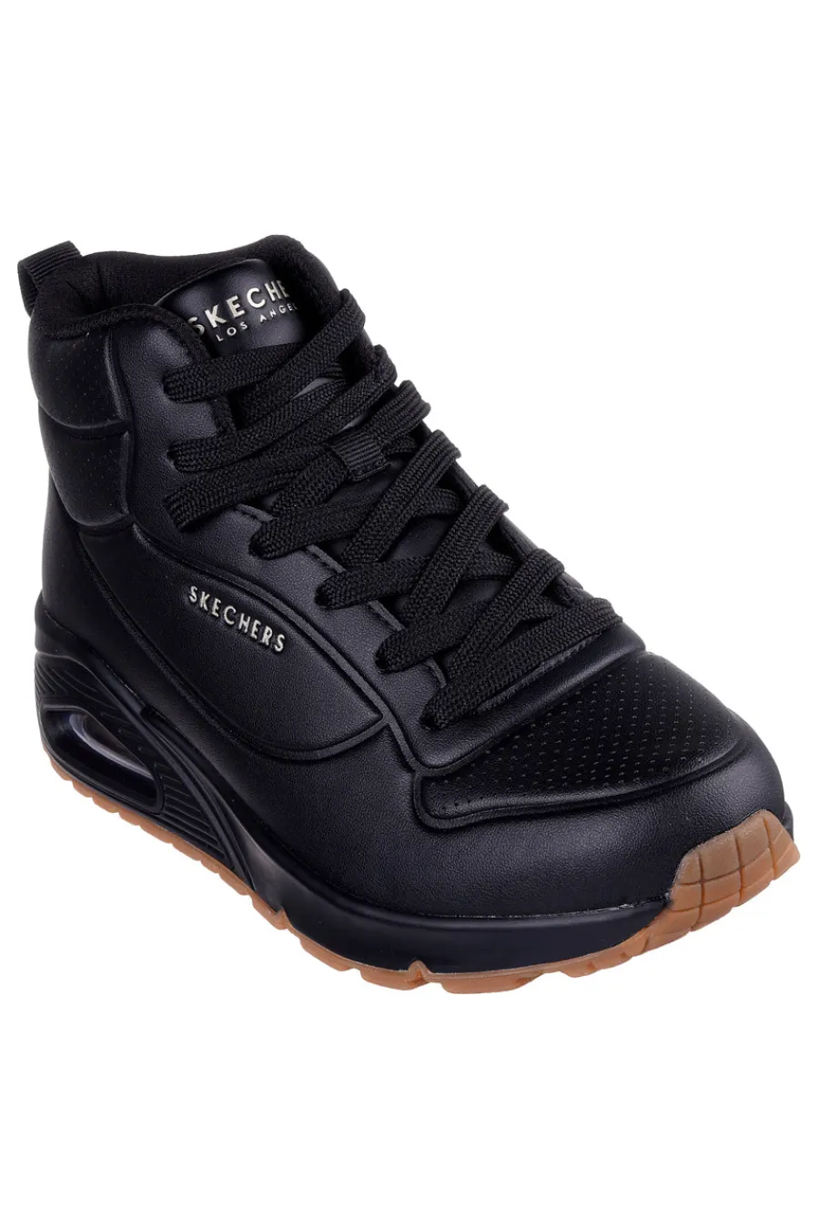 Sneakers alte nere con suola ammortizzata Air-Cooled Memory Foam Uno Stand High-SKECHERS Clearance