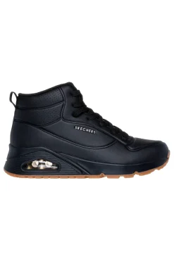 Sneakers alte nere con suola ammortizzata Air-Cooled Memory Foam Uno Stand High-SKECHERS Clearance