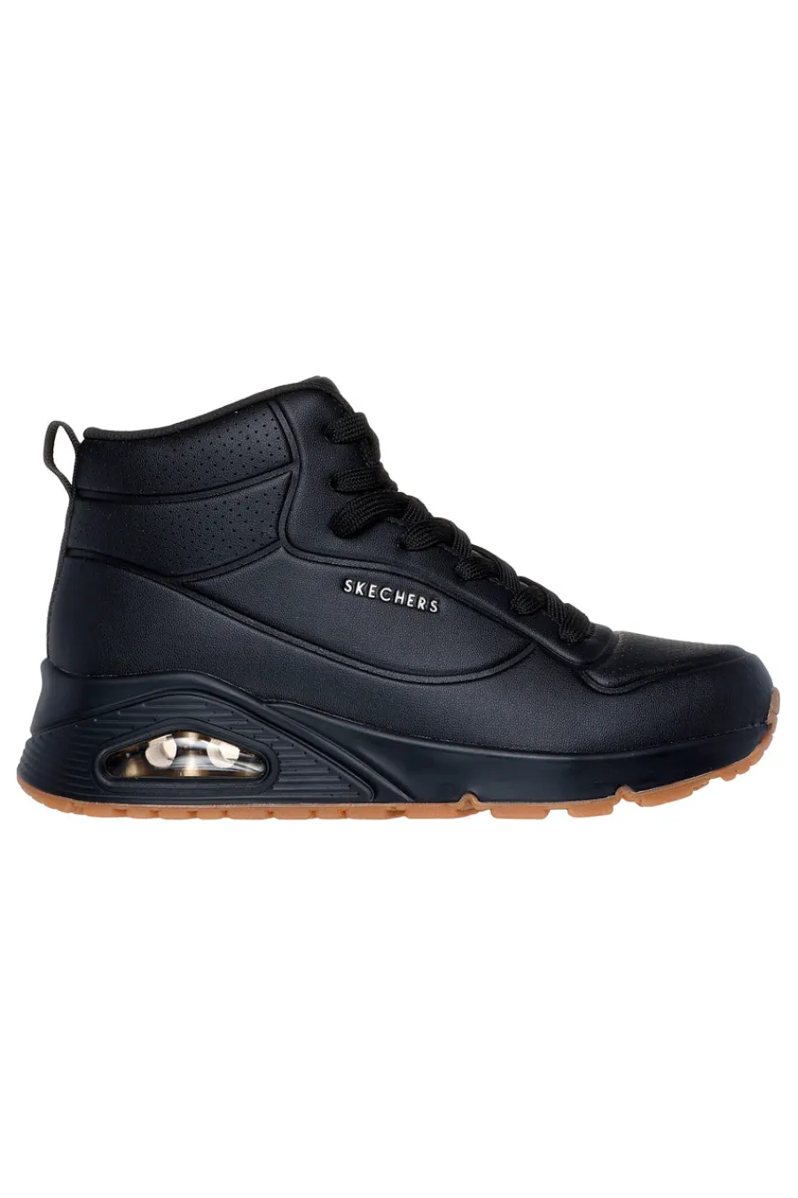 Sneakers alte nere con suola ammortizzata Air-Cooled Memory Foam Uno Stand High-SKECHERS Clearance