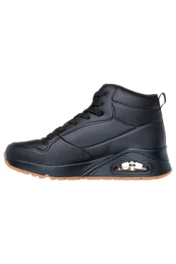 Sneakers alte nere con suola ammortizzata Air-Cooled Memory Foam Uno Stand High-SKECHERS Clearance