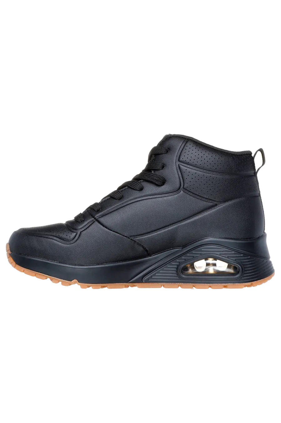 Sneakers alte nere con suola ammortizzata Air-Cooled Memory Foam Uno Stand High-SKECHERS Clearance