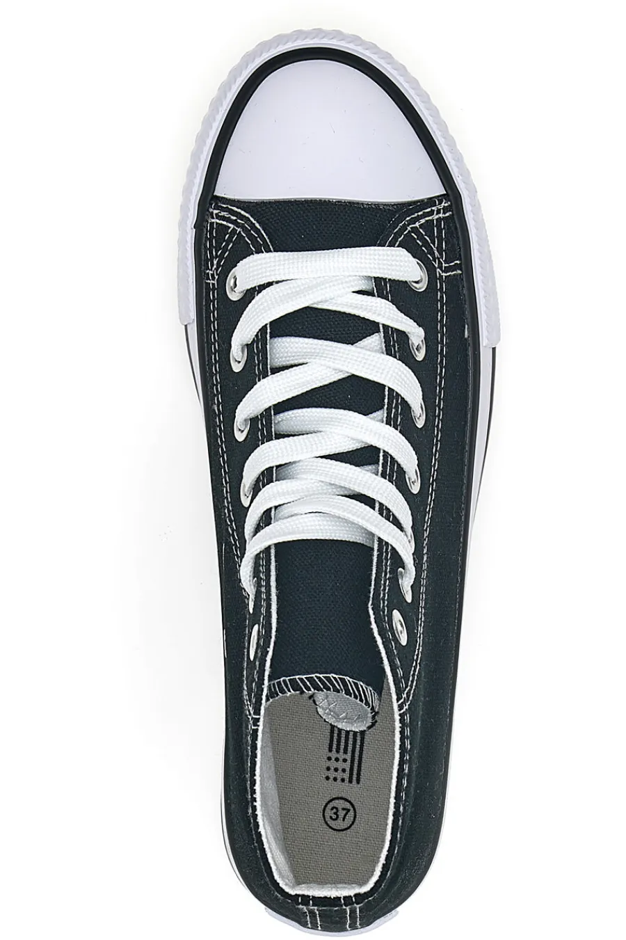 Sneakers alte nere in tela suola platform 5014-ORIGINAL MARINES Discount