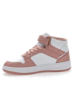 Sneakers Alte Rosa e Bianche Rebound 2.0 Mid-CHAMPION Discount