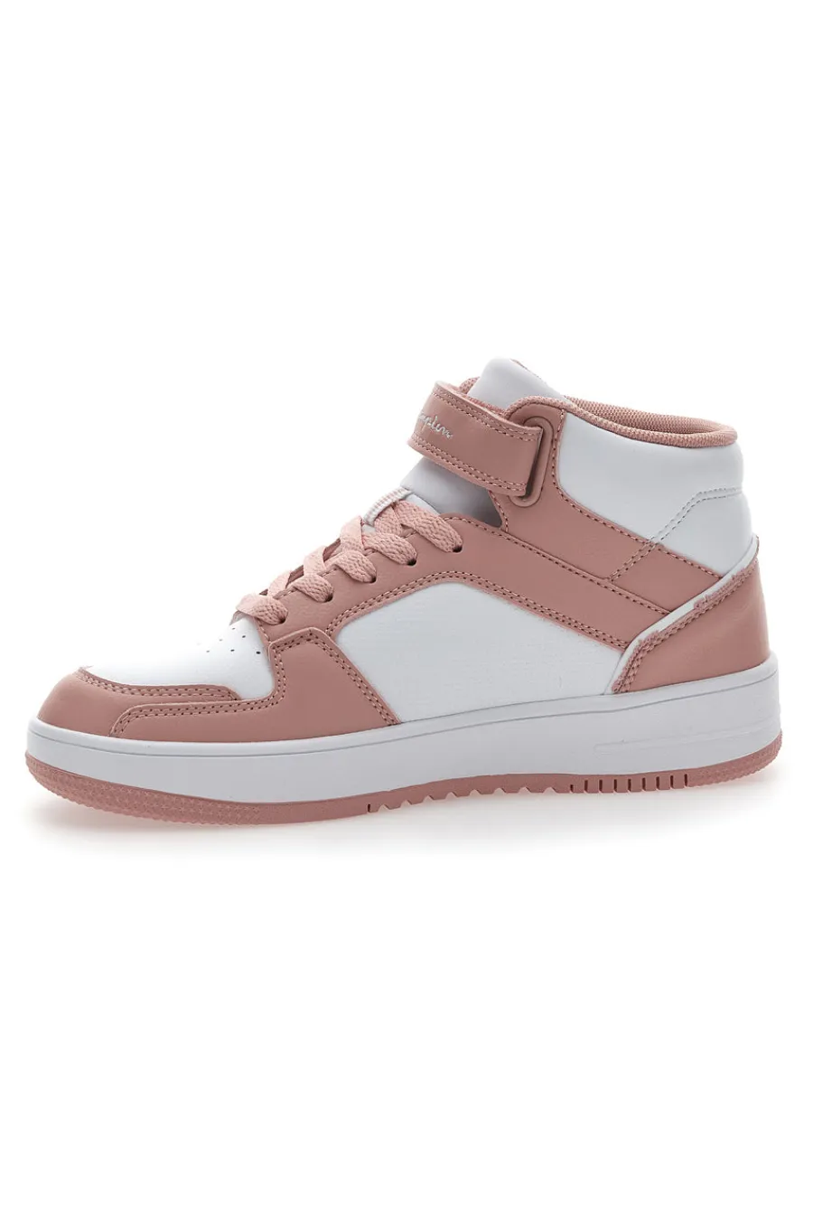 Sneakers Alte Rosa e Bianche Rebound 2.0 Mid-CHAMPION Discount