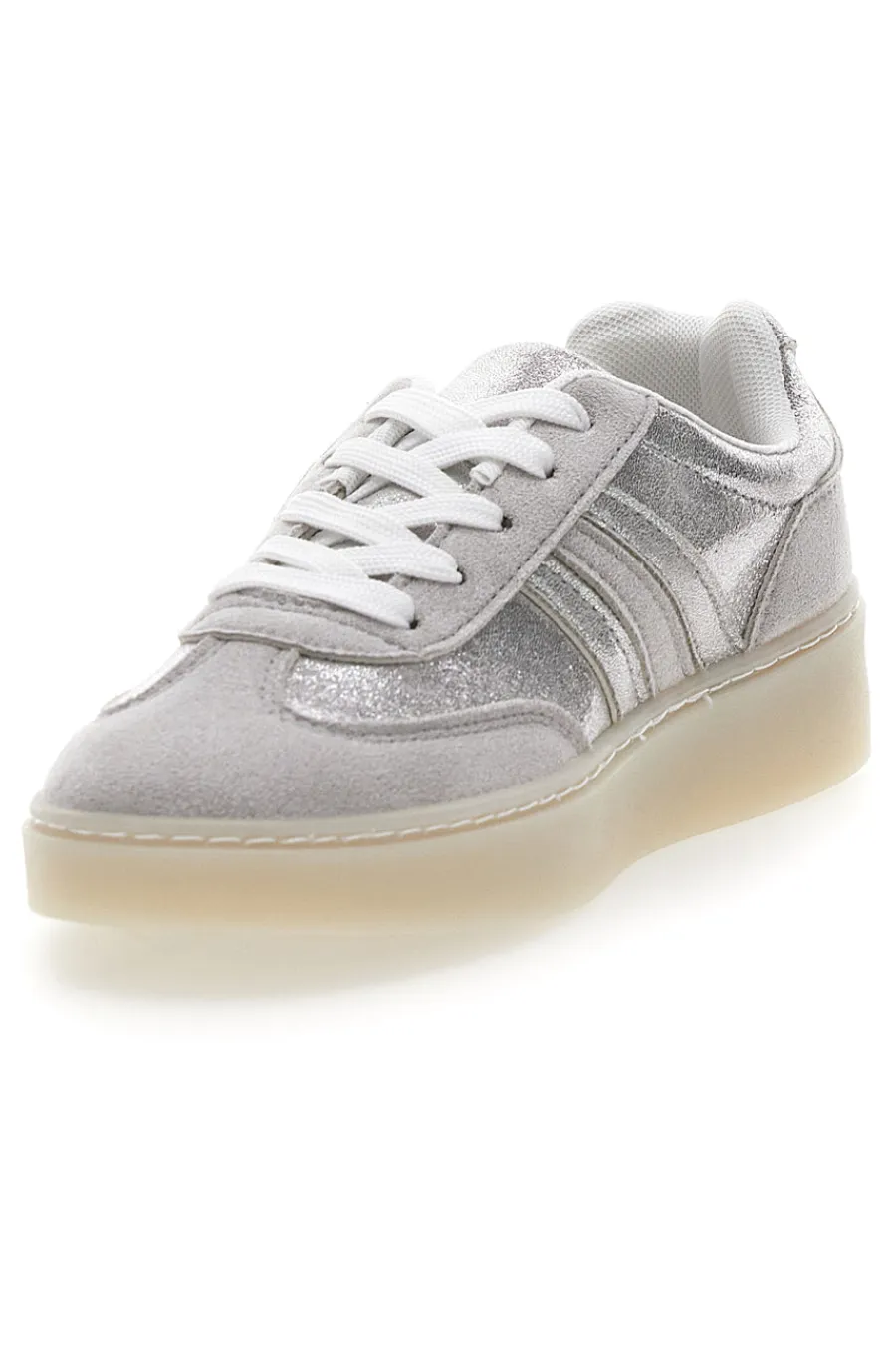 Sneakers Argento con Suola in Gomma 23786-TALEMI