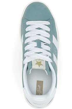 Sneakers Azzurre con Bande Laterali Bianche CAMP NYC SD-COTTON BELT
