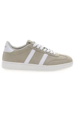 Sneakers Beige con Bande Laterali Bianche AMELIE SD-COTTON BELT Outlet