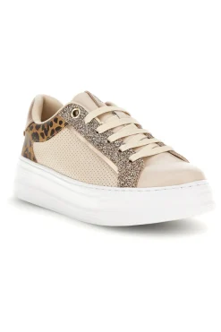 Sneakers beige con dettagli animalier e glitterati 52120C1451-MARIELLA BURANI Best