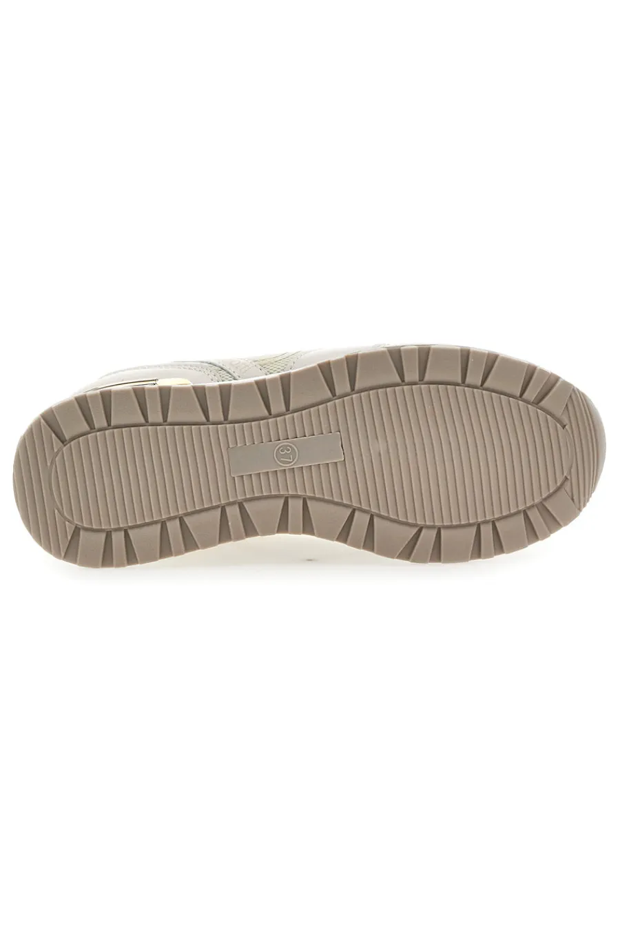 Sneakers Beige con Dettagli Dorati 8915-LAURA BIAGIOTTI Outlet