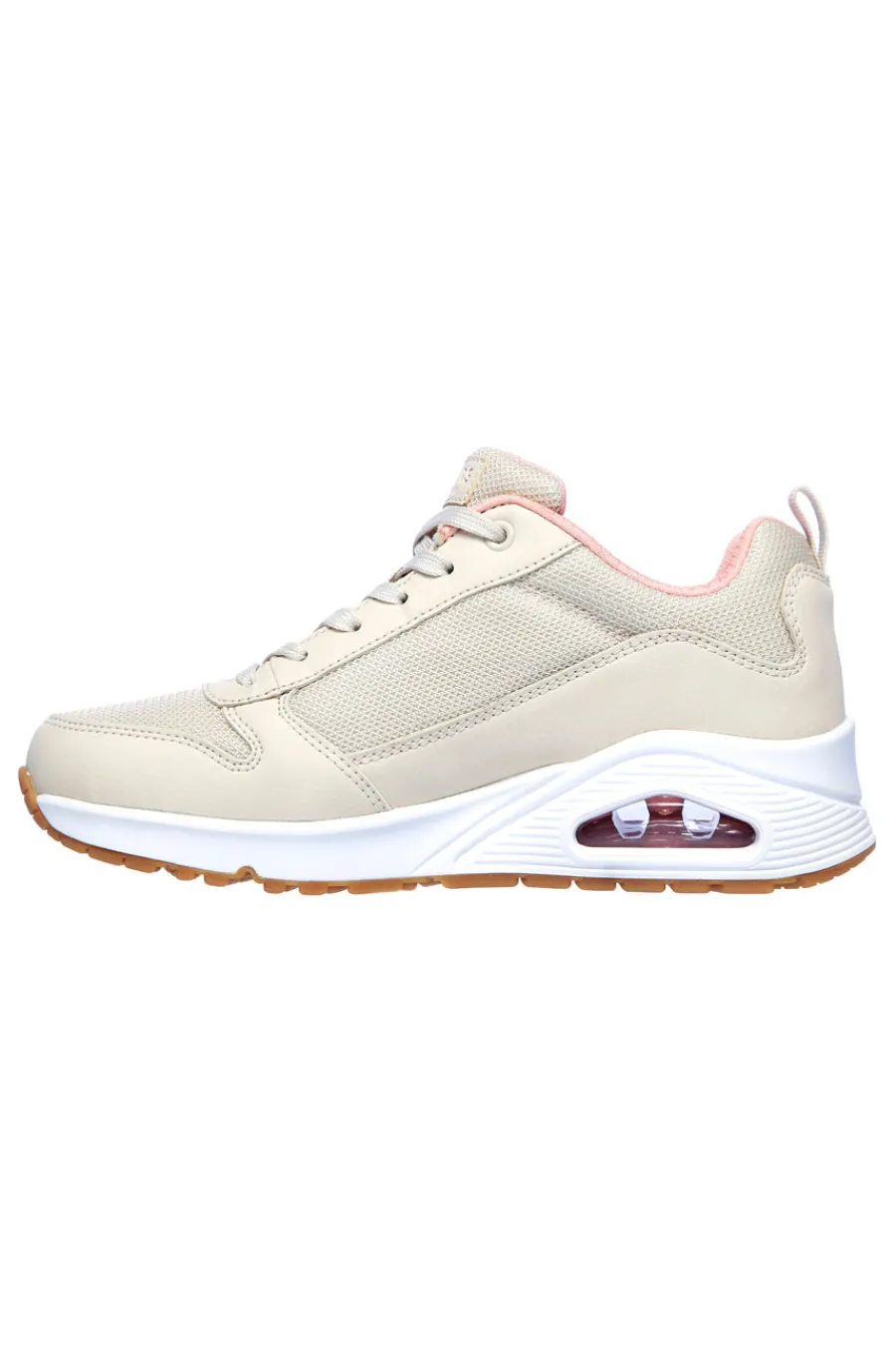 Sneakers beige con inserti in mesh e cuscinetto ad aria UNO Inside Matters-SKECHERS Discount