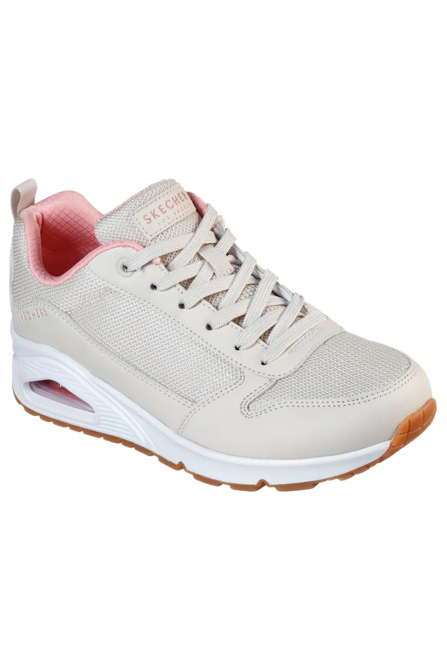 Sneakers beige con inserti in mesh e cuscinetto ad aria UNO Inside Matters-SKECHERS Discount