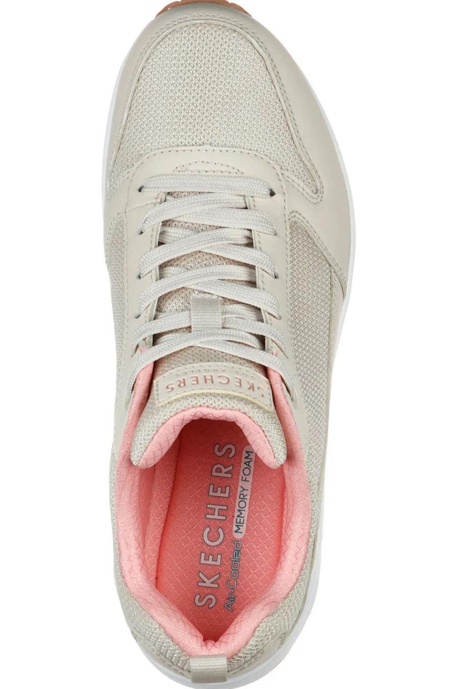 Sneakers beige con inserti in mesh e cuscinetto ad aria UNO Inside Matters-SKECHERS Discount