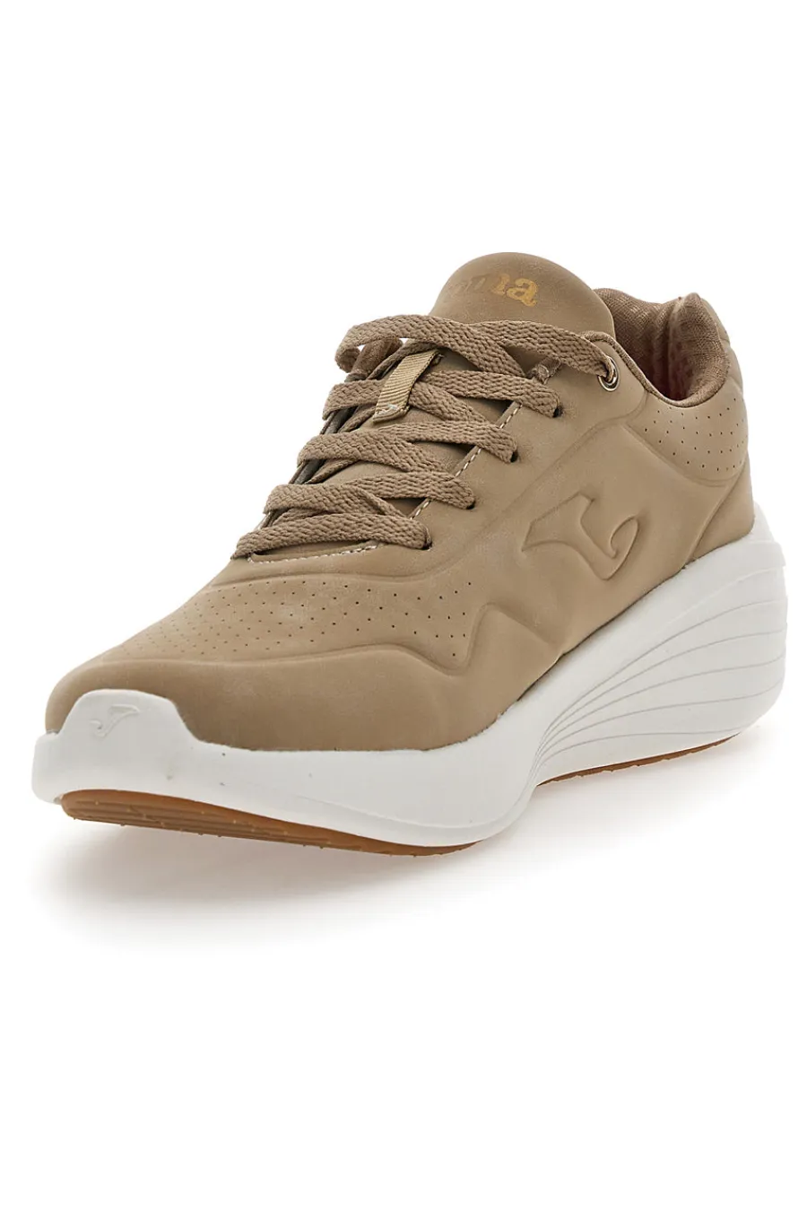 Sneakers beige con lacci e suola memory foar Minerva Lady-JOMA Discount