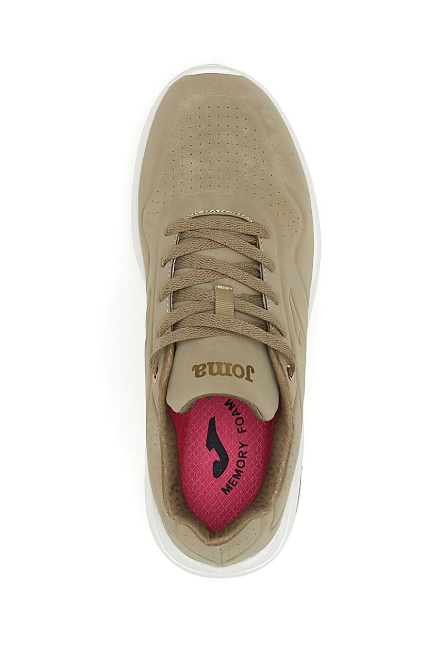 Sneakers beige con lacci e suola memory foar Minerva Lady-JOMA Discount