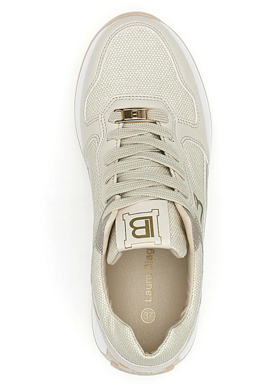 Sneakers Beige Con Platform 8412-LAURA BIAGIOTTI Online